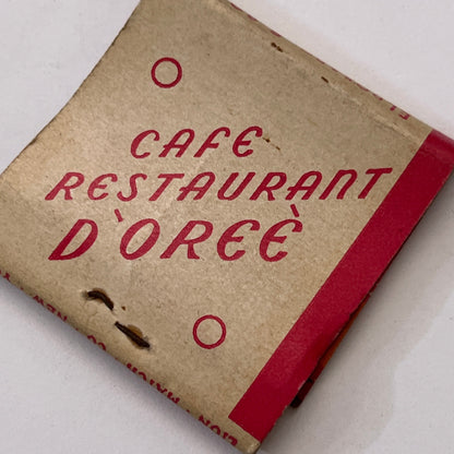 Cafe D'oreè 39 East 49th St New York City Vintage Matchbook Cover TB8-MB3-6