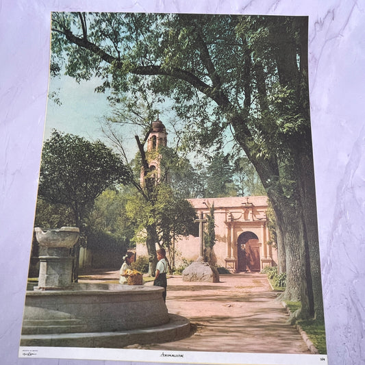 La Santa de Chimalistac Vintage Mexican 12x14" Art Print V21