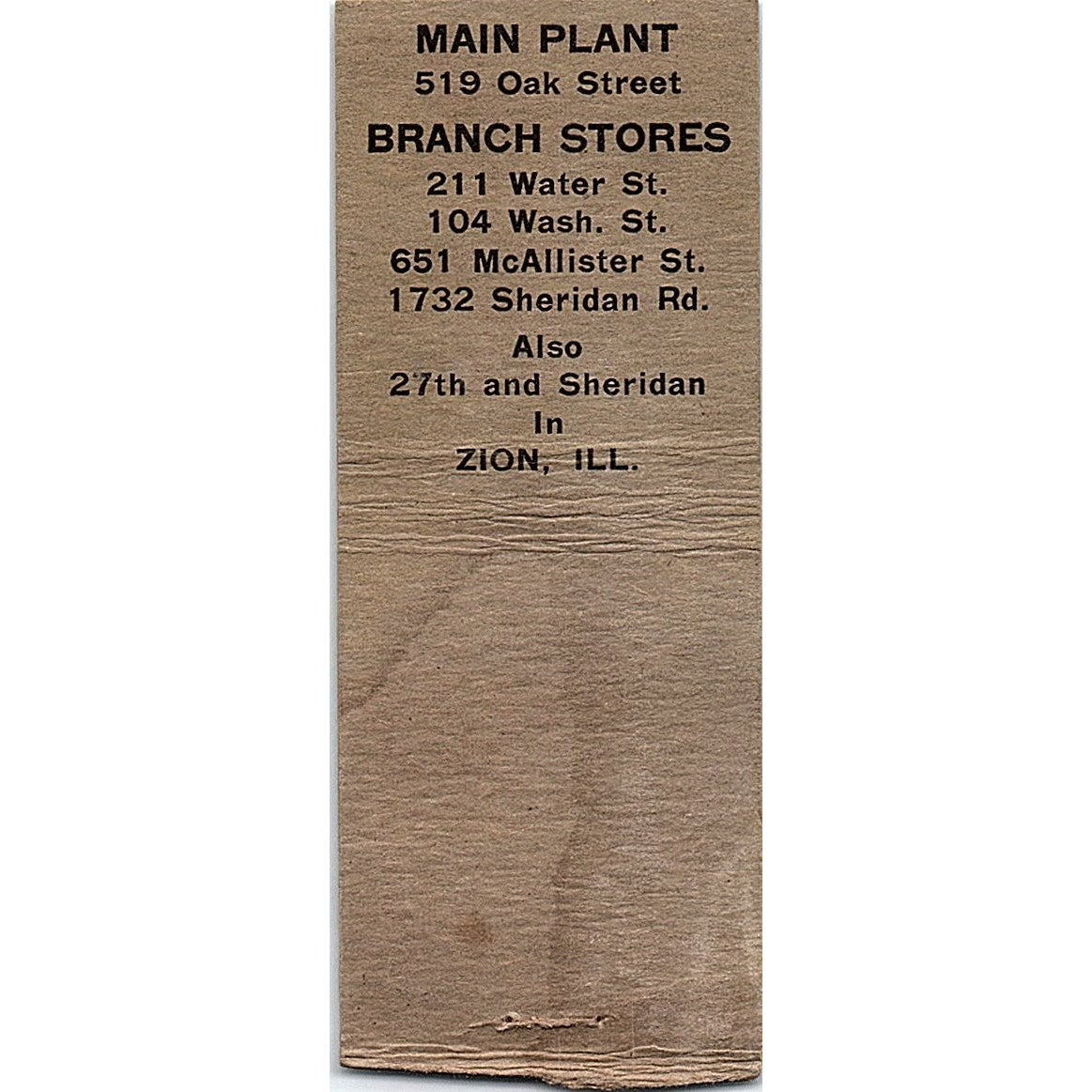 Peoples Laundry and Dry Cleaning Waukegan IL Vintage Matchbook Cover SF3-Y5