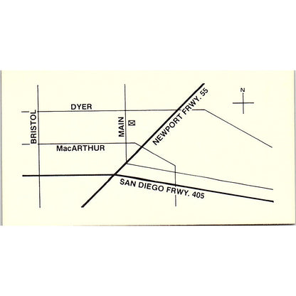 World of Moulding Main St Santa Ana CA Vintage Business Card SD9-B4