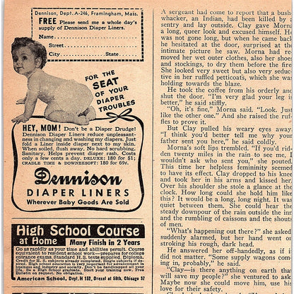 Leaf Chewing Gum - Lady Downhill Skiing 1948 Ad AF8-H1