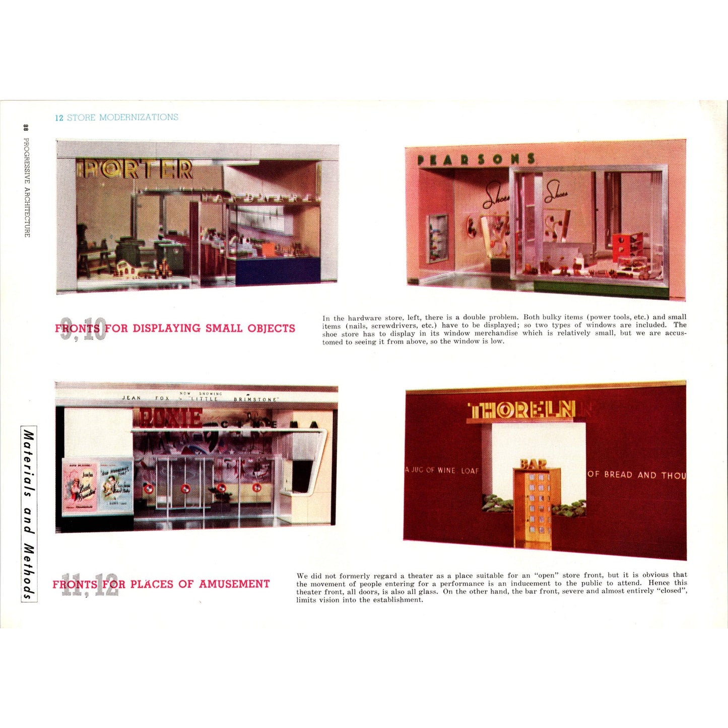 12 Store Modernizations Exhibit of Stores by E.A. Lundberg 1948 Article B8