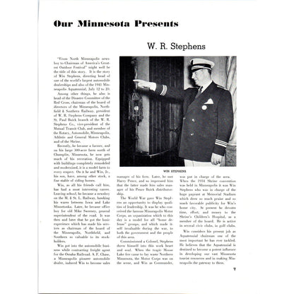 Minneapolis and the Aquatennial Mabel Crinkley 1940 Magazine Article D17