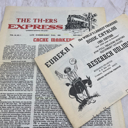 1991 Vol 10 No 1 TH-ers Express Treasure Hunting Newspaper Fremont NE M20