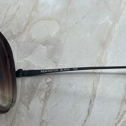 Retro BerDel 145 Remington Black Aviator Sunglasses Eyeglasses Frames TD7-G3-7