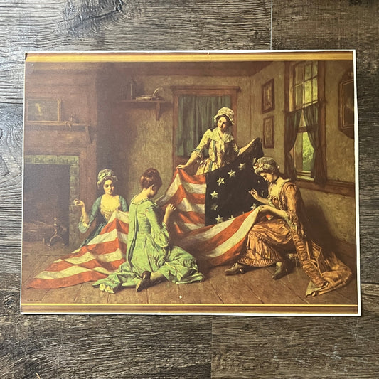 Birth of the Flag - Henry Mosler Lithograph Art Print 11x14 V8