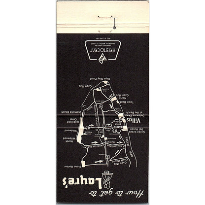 Laure's Dutch Kitchen Villas NJ Vintage Matchbook TB6-MB2-7