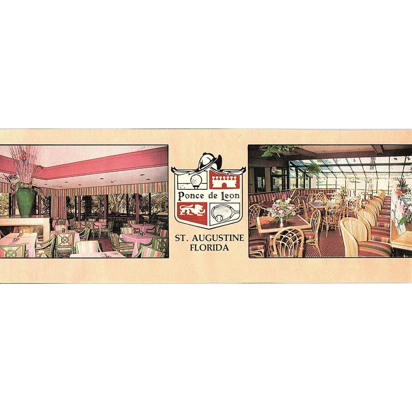 Ponce De Leon Restaurant St. Augustine FL 1989 Ad AF9-13