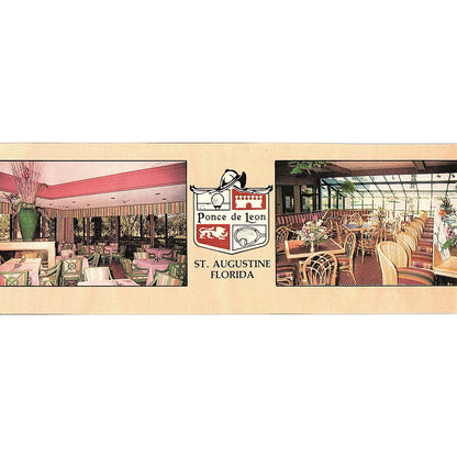 Ponce De Leon Restaurant St. Augustine FL 1989 Ad AF9-13