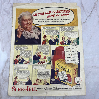 1939 Sure-Jell Pectin Grandma Comic 10x13 Magazine Advertisement FL6-7