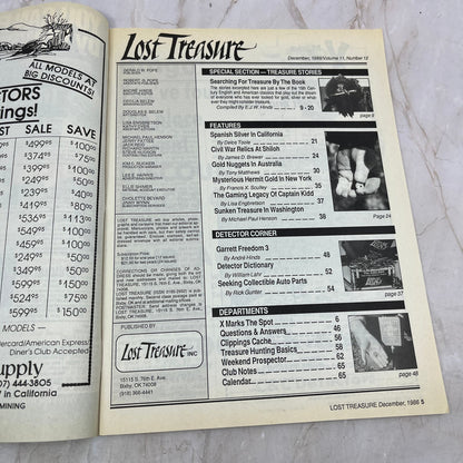 1986 Dec - Lost Treasure Magazine - Treasure Hunting Gold Prospecting M15
