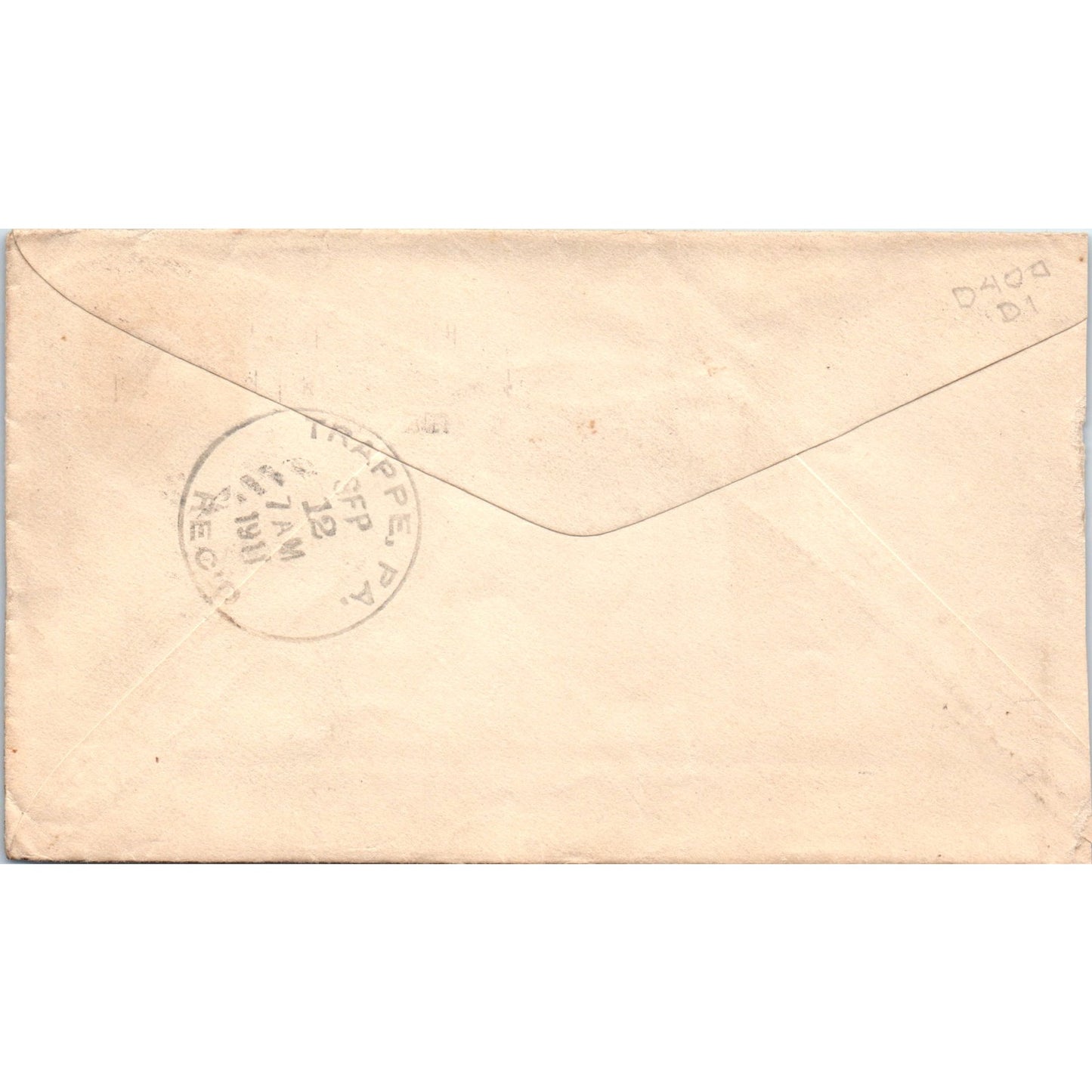 1911 Lee Marble Works MA to Jane G. Rambo Postal Cover Envelope TG7-PC1