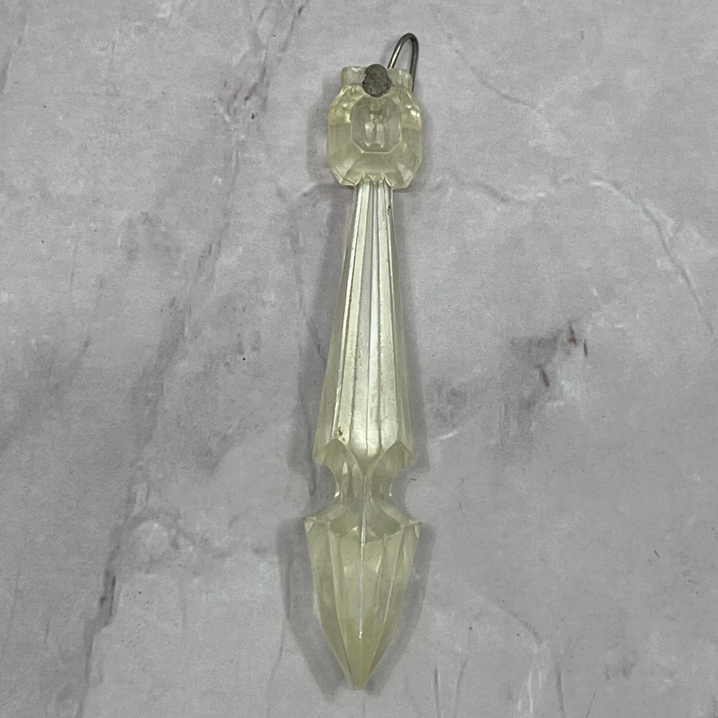 1950s Lucite Acrylic Boudoir Waterfall Lamp Crystal Prism Replacement SB7-1