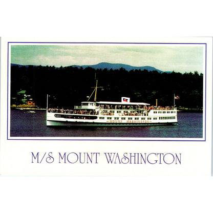 M/S Mount Washington on Lake Winnipesaukee NH Vintage Postcard PE5