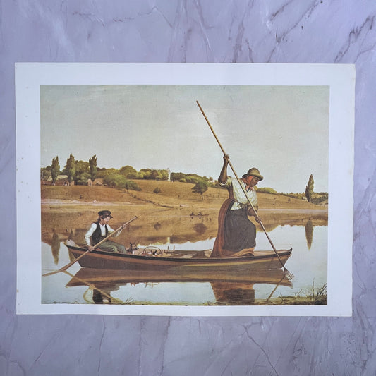 Eel Spearing at Setauket William Sidney Mount Vintage 11x14" Art Print V21