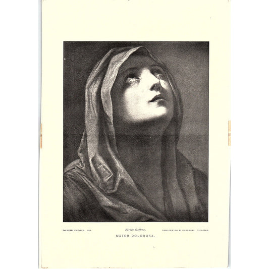 Perry Pictures Mater Dolorosa Guido Reni Vintage Art Print 5x7" V17