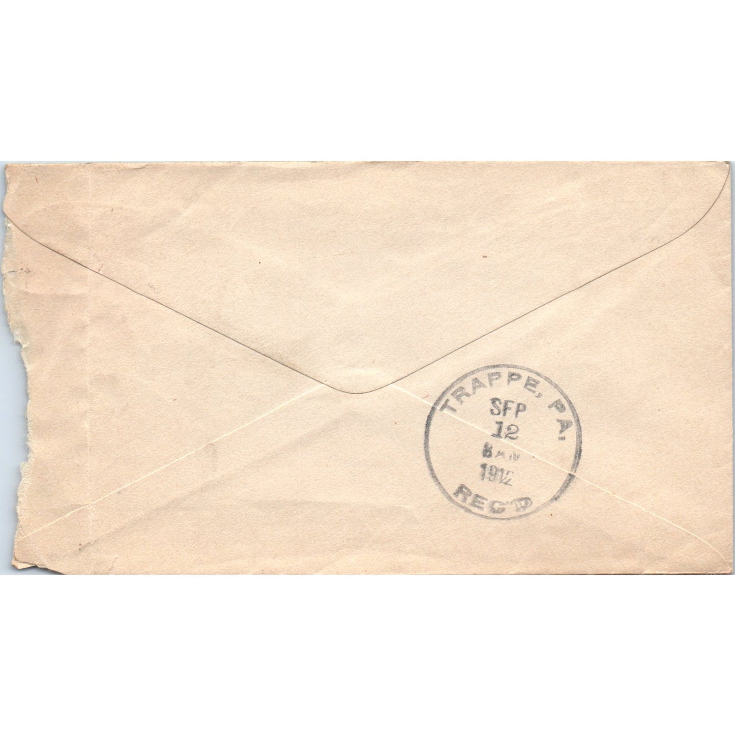 1912 Lee National Bank to Jane G. Rambo Trappe PA Postal Cover Envelope TG7-PC2