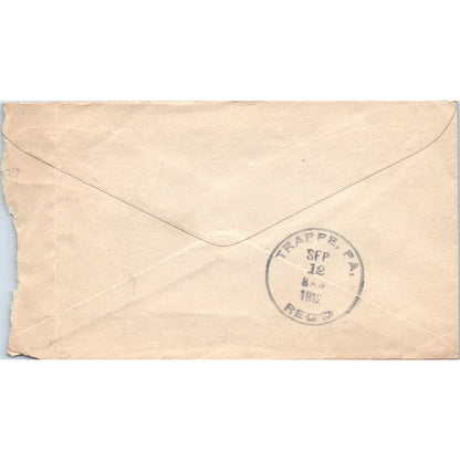 1912 Lee National Bank to Jane G. Rambo Trappe PA Postal Cover Envelope TG7-PC2