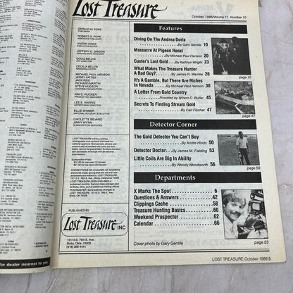 1986 Oct - Lost Treasure Magazine - Treasure Hunting Gold Prospecting M15