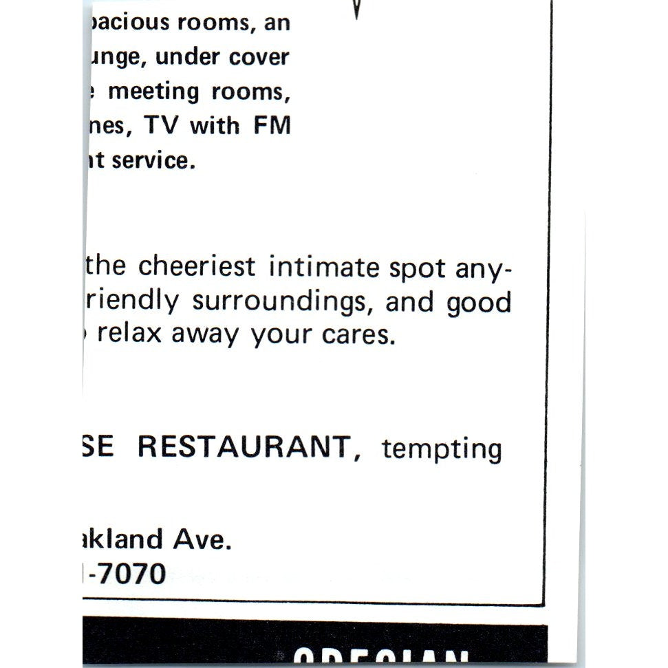 Interior of Arthur's Restaurant St. Louis 1971 Magazine Ad AD8-H4