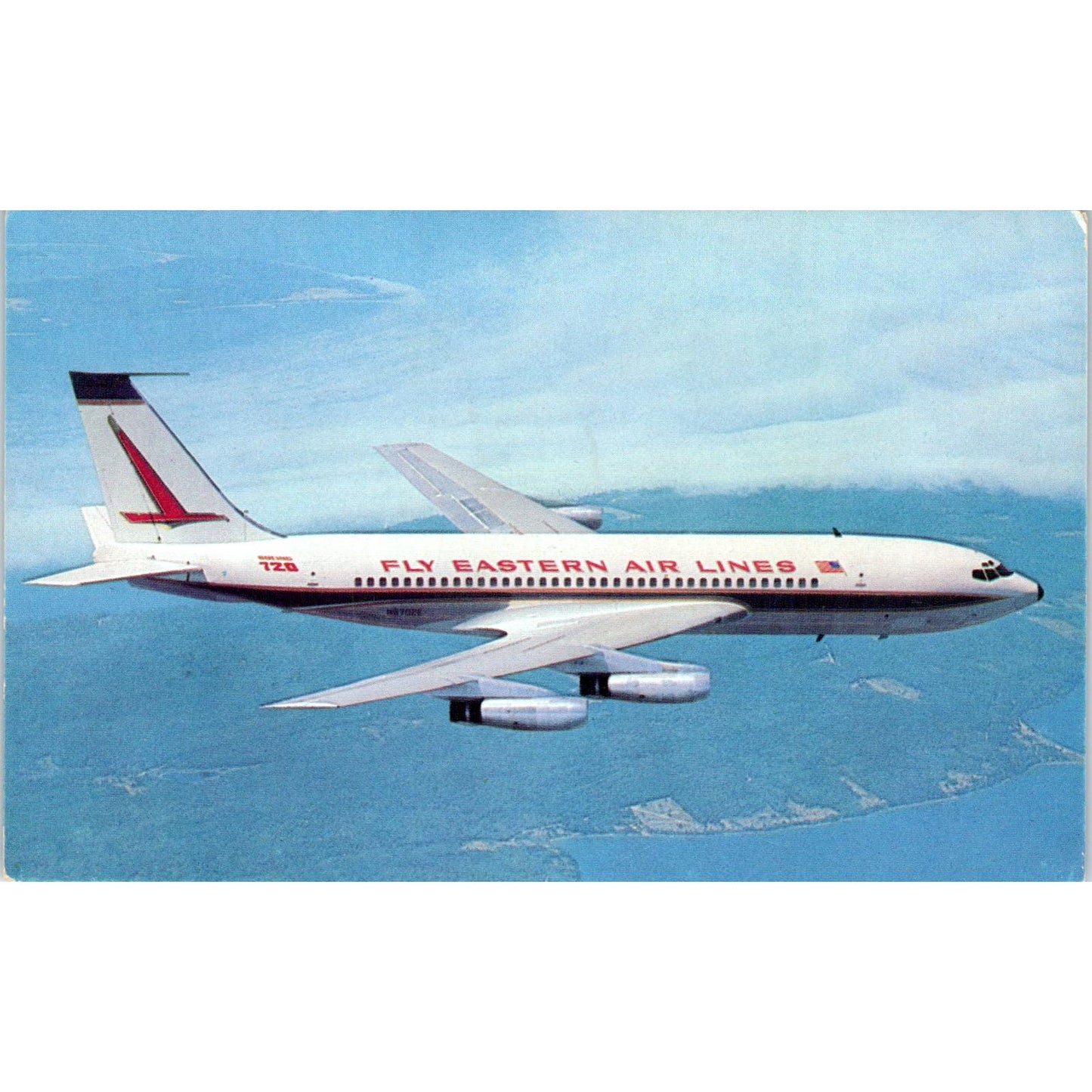 Eastern Airlines Boeing 720 Jet Vintage Postcard PC19