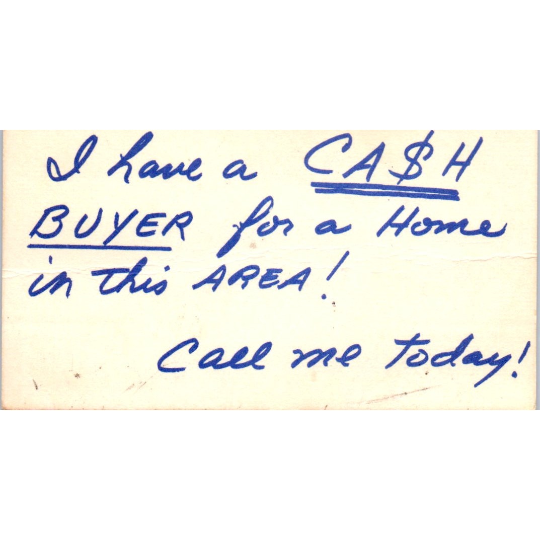 David Berry Royal Realty Bellflower CA Vintage Business Card SD8-B2