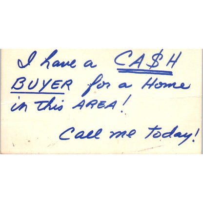 David Berry Royal Realty Bellflower CA Vintage Business Card SD8-B2