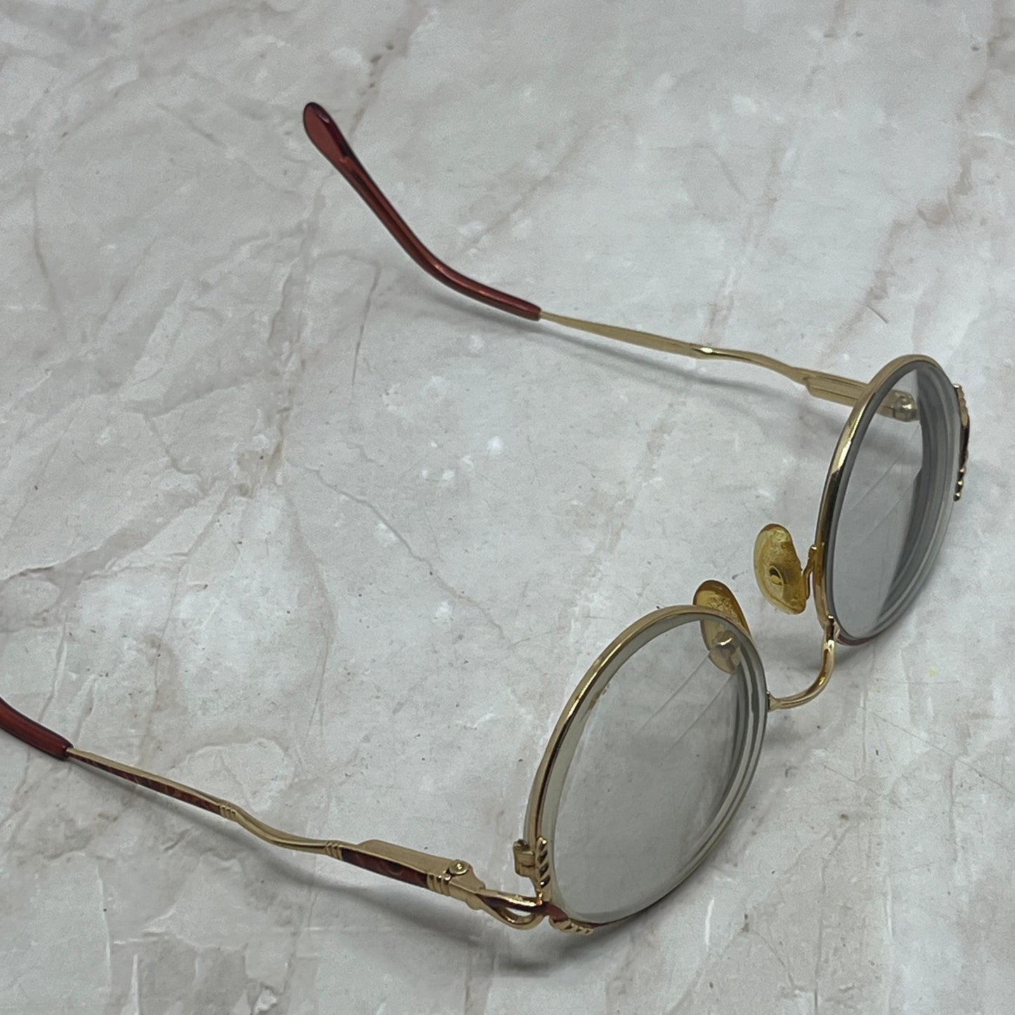 Vtg Silver Dollar Juliet Oval Wire Frame Sunglasses Eyeglasses Frames TG7-G6-2