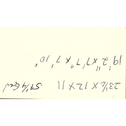 Thomas H Williams Houston Marine Deer Park TX Vintage Business Card SC9-B4