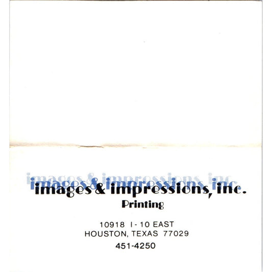 Mike Post Images & Impressions Inc Houston TX Vintage Business Card SE3-B5