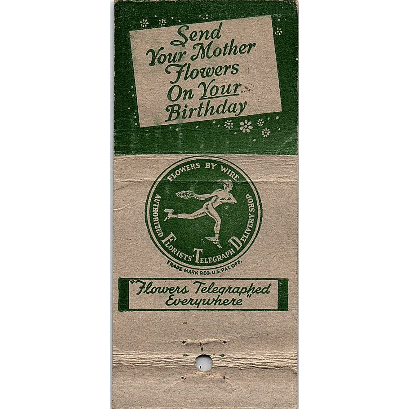 Lucile's Flowers Alameda California Vintage Matchbook MM4-10