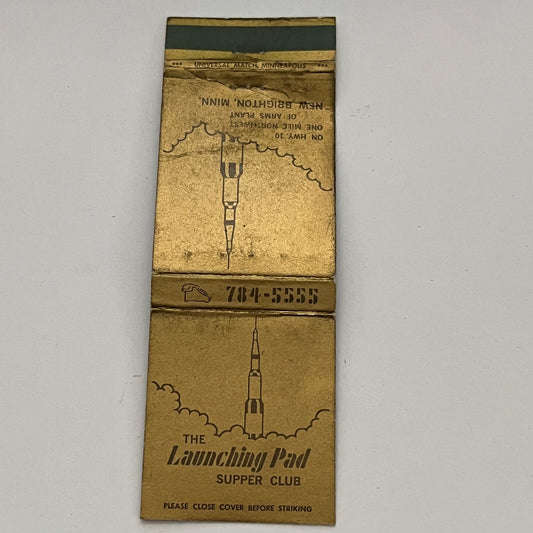 The Launching Pad Supper Club New Brighton MN Vintage Matchbook TB6-MB2-14