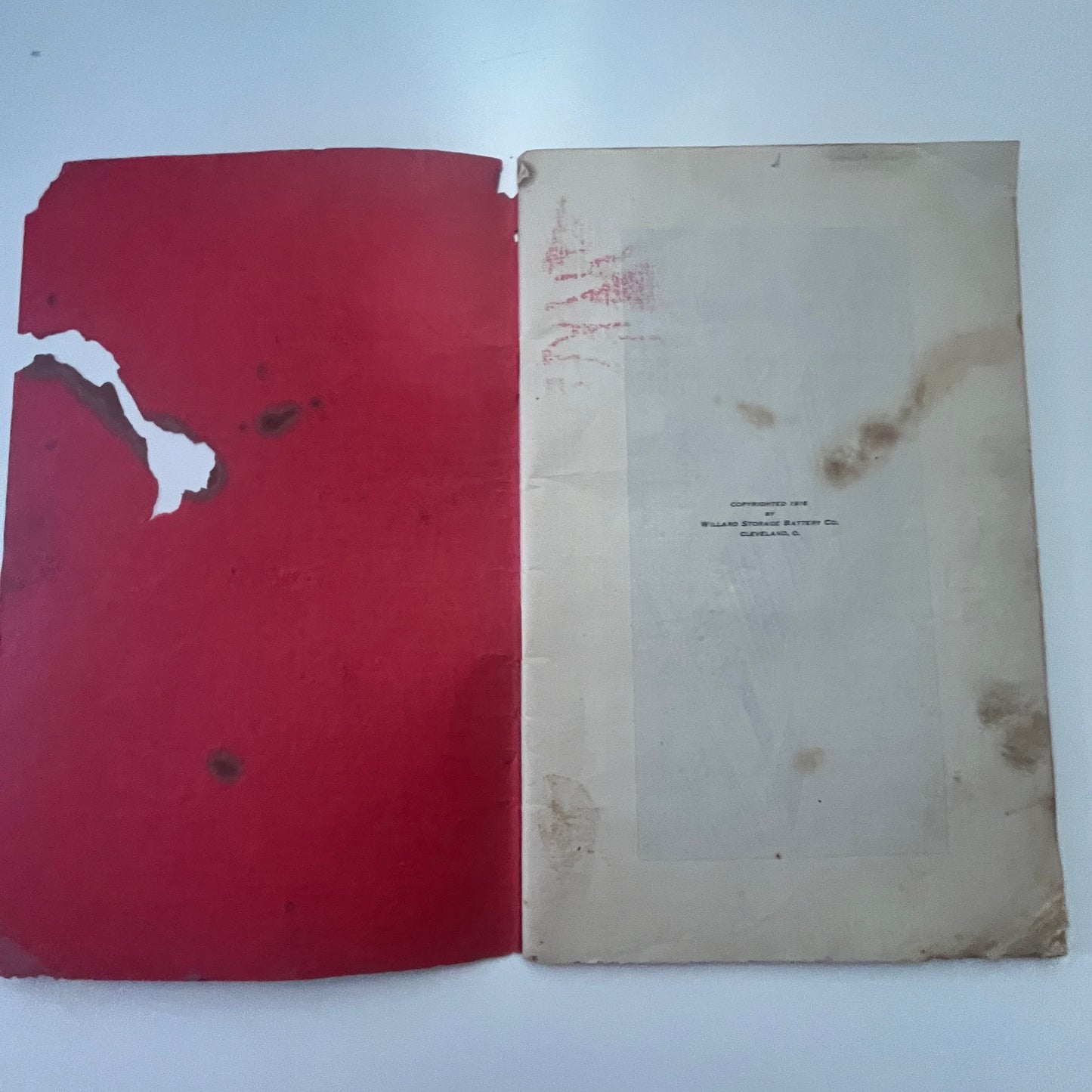 1916 Willard Storage Battery Co Bulletin Catalog Booklet Cleveland OH L4-5