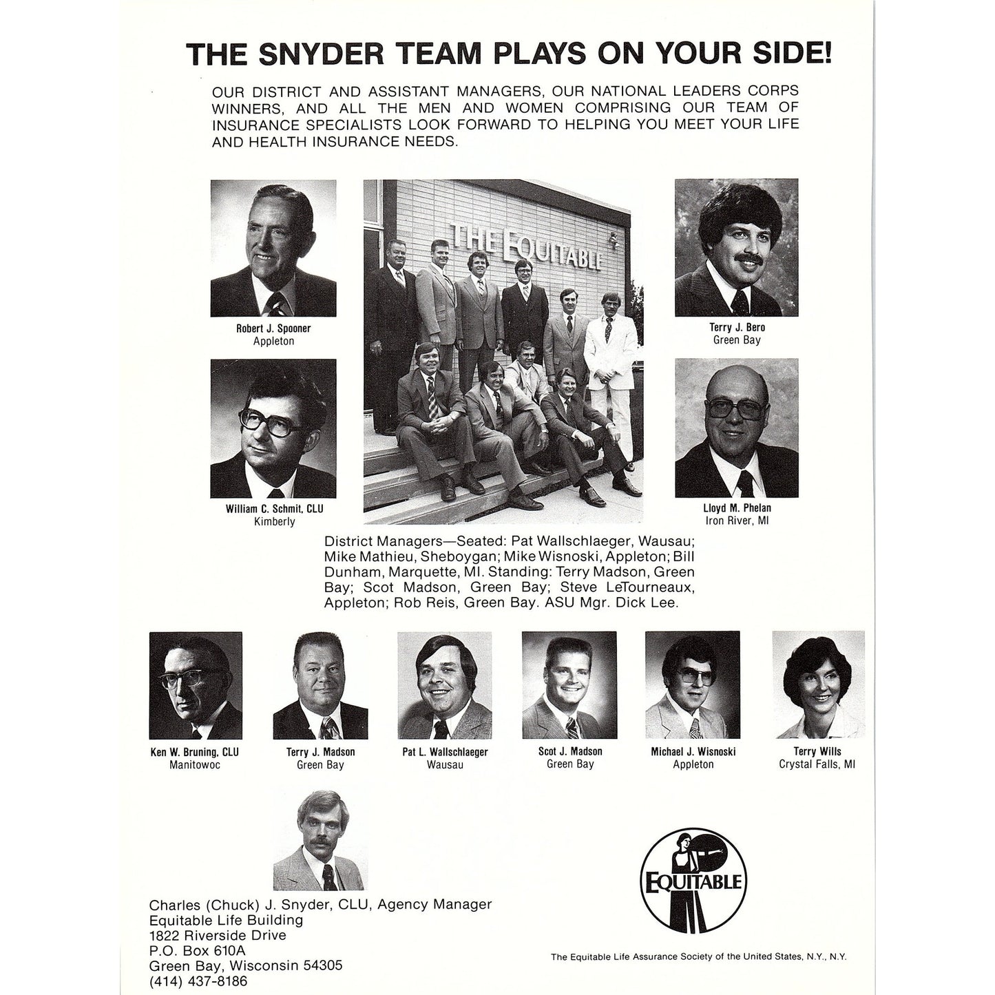 1981 Green Bay Preamble Band Kenneth Leemon Article 8x11" 1981 Ad D26