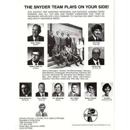 1981 Green Bay Preamble Band Kenneth Leemon Article 8x11" 1981 Ad D26