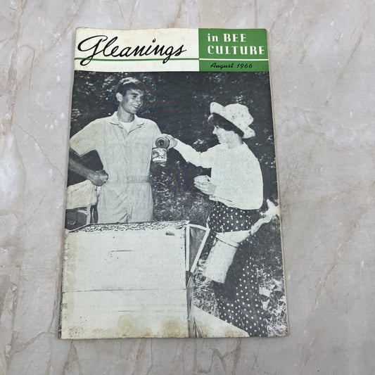 1966 August Gleanings in Bee Culture Magazine Bees Beekeeping Honey TD7