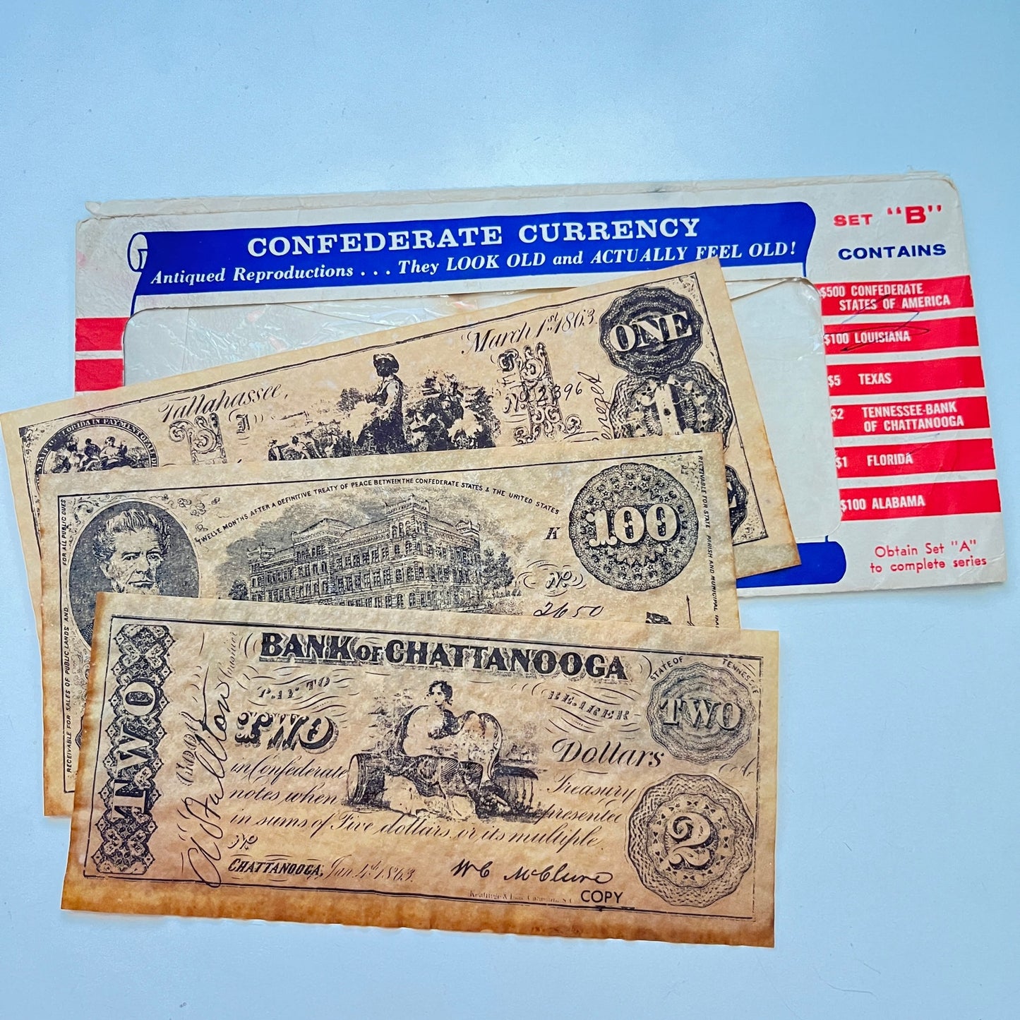 Vintage Replica Civil War Currency AK7-5