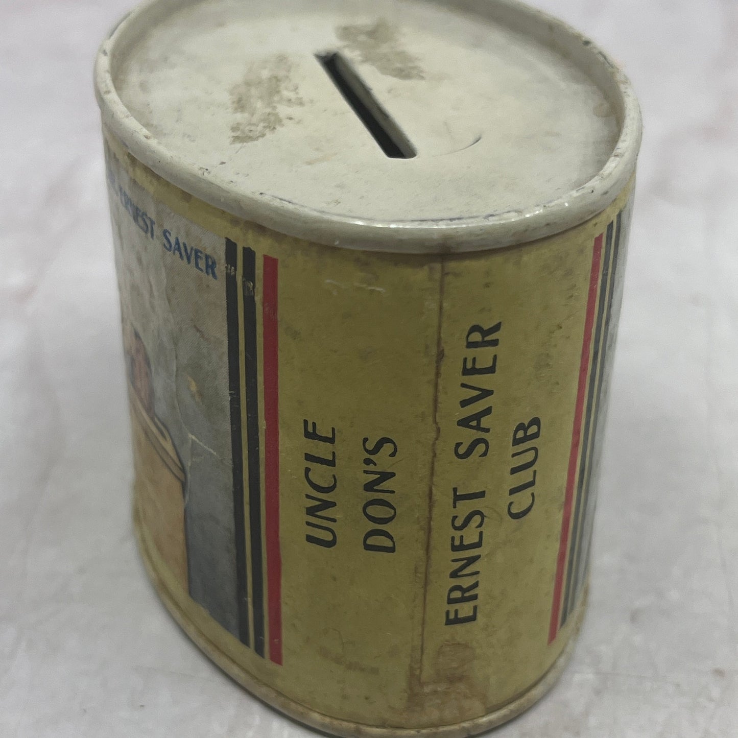 Vintage Uncle Don's Mr. Ernest Saver Greenwich Savings Coin Bank New York SF4