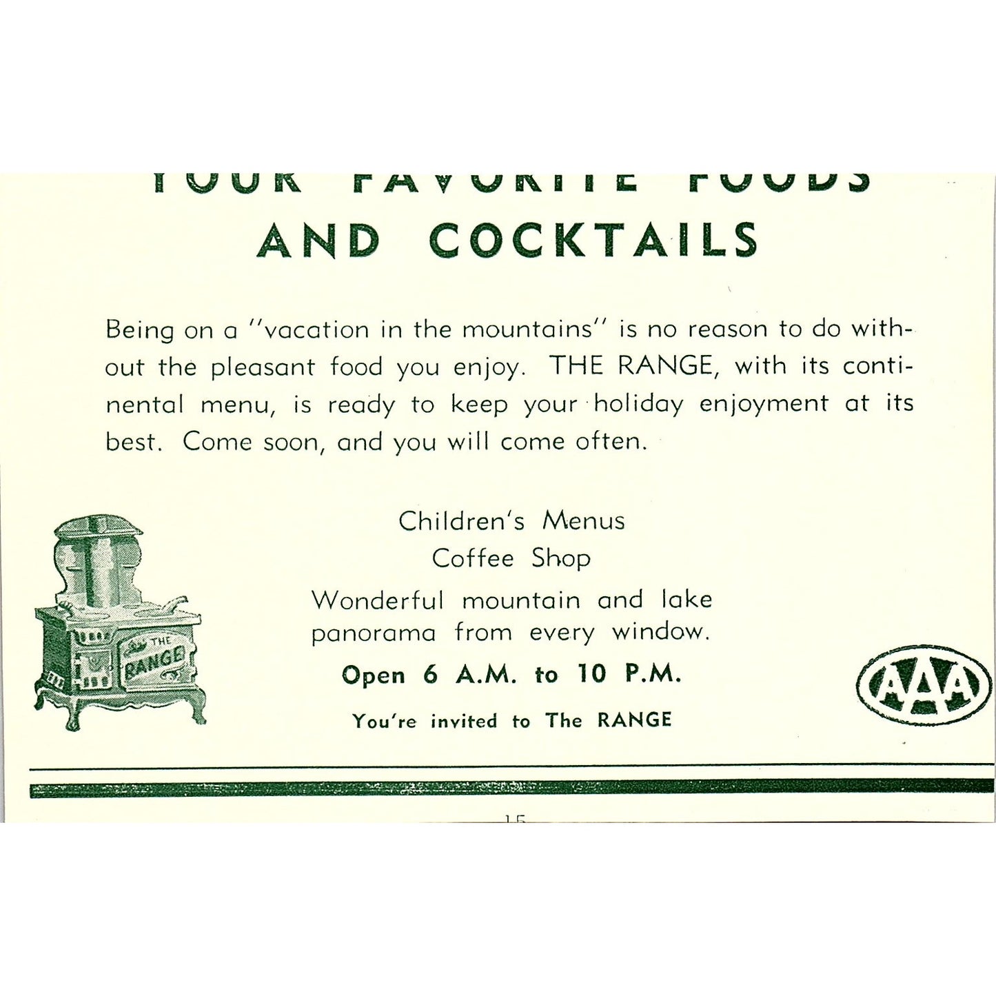 Earl Feuerbacher Stables Stanley Harmony 1957 Estes Park CO Ad AG4-H1