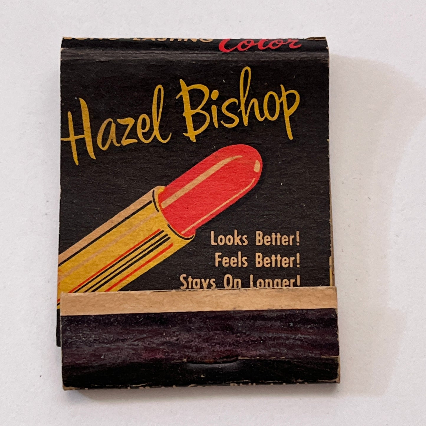 Hazel Bishop Lipstick Complexion Glow Makeup Vintage Matchbook Cover TB8-MB3-6