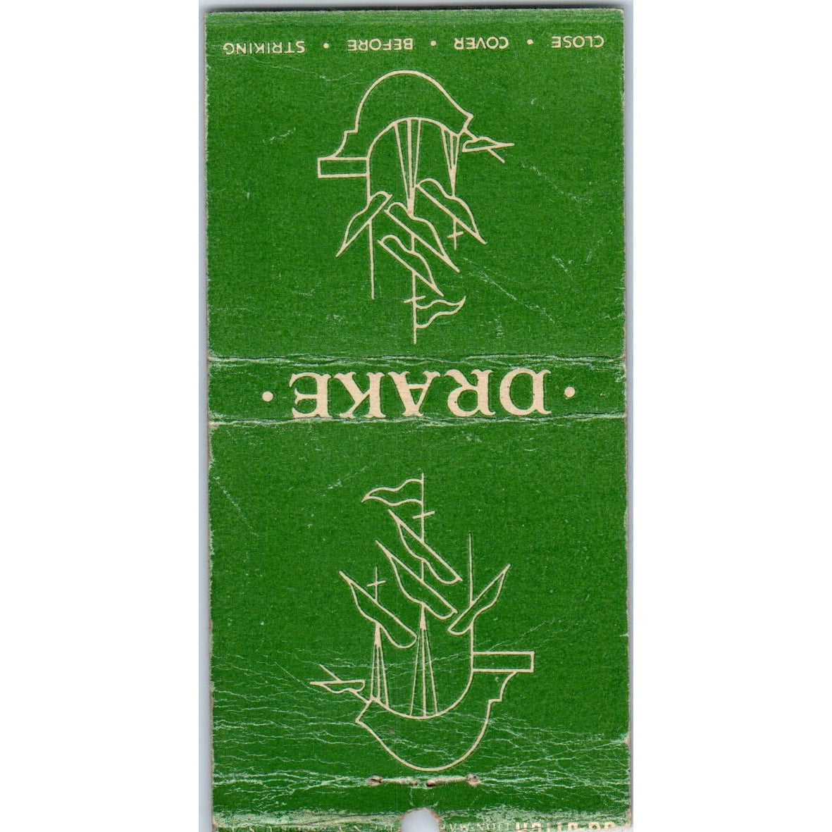 The Drake Room Hotel Drake NY Vintage Matchbook Cover SF4-Y6