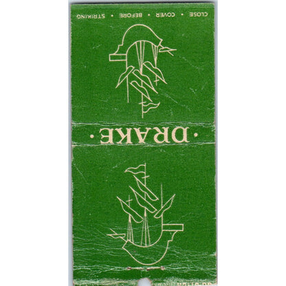 The Drake Room Hotel Drake NY Vintage Matchbook Cover SF4-Y6