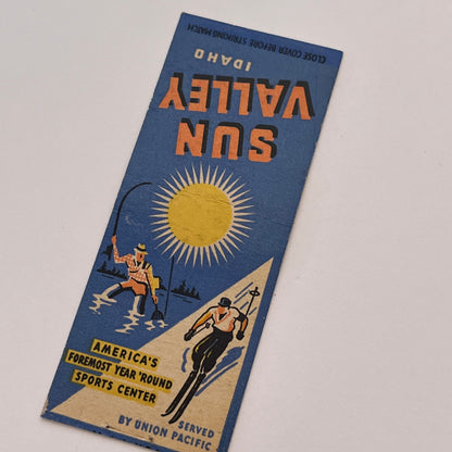 Sun Valley Idaho Year Round Sports Center Vintage Matchbook Cover TB6-MB2-3