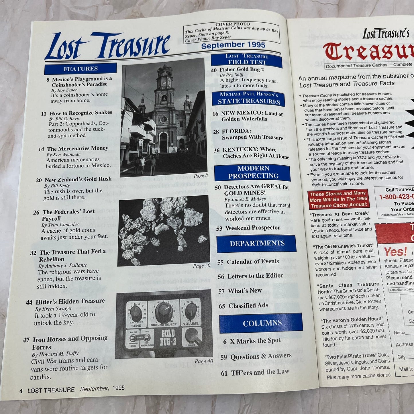 1995 Sept - Lost Treasure Magazine - Treasure Hunting Gold Prospecting M14