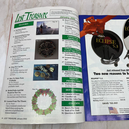 2002 Jan - Lost Treasure Magazine - Treasure Hunting Gold Prospecting M14