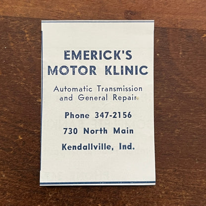 Elerick's Motor Klinic Kendallville Indiana 1964 Ad AG1-S10