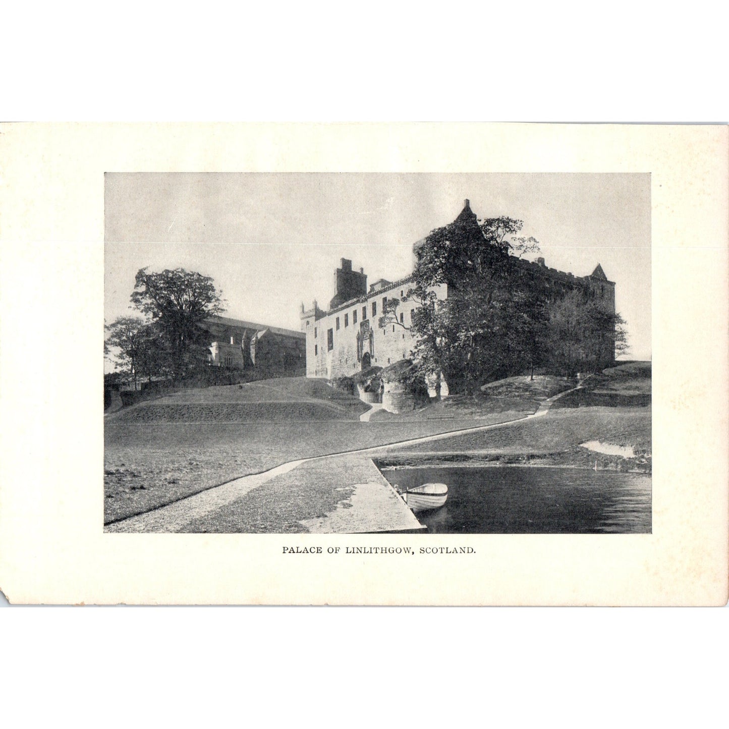 Palace of Linlithgow Scotland 1901 Original Print AD8-H5