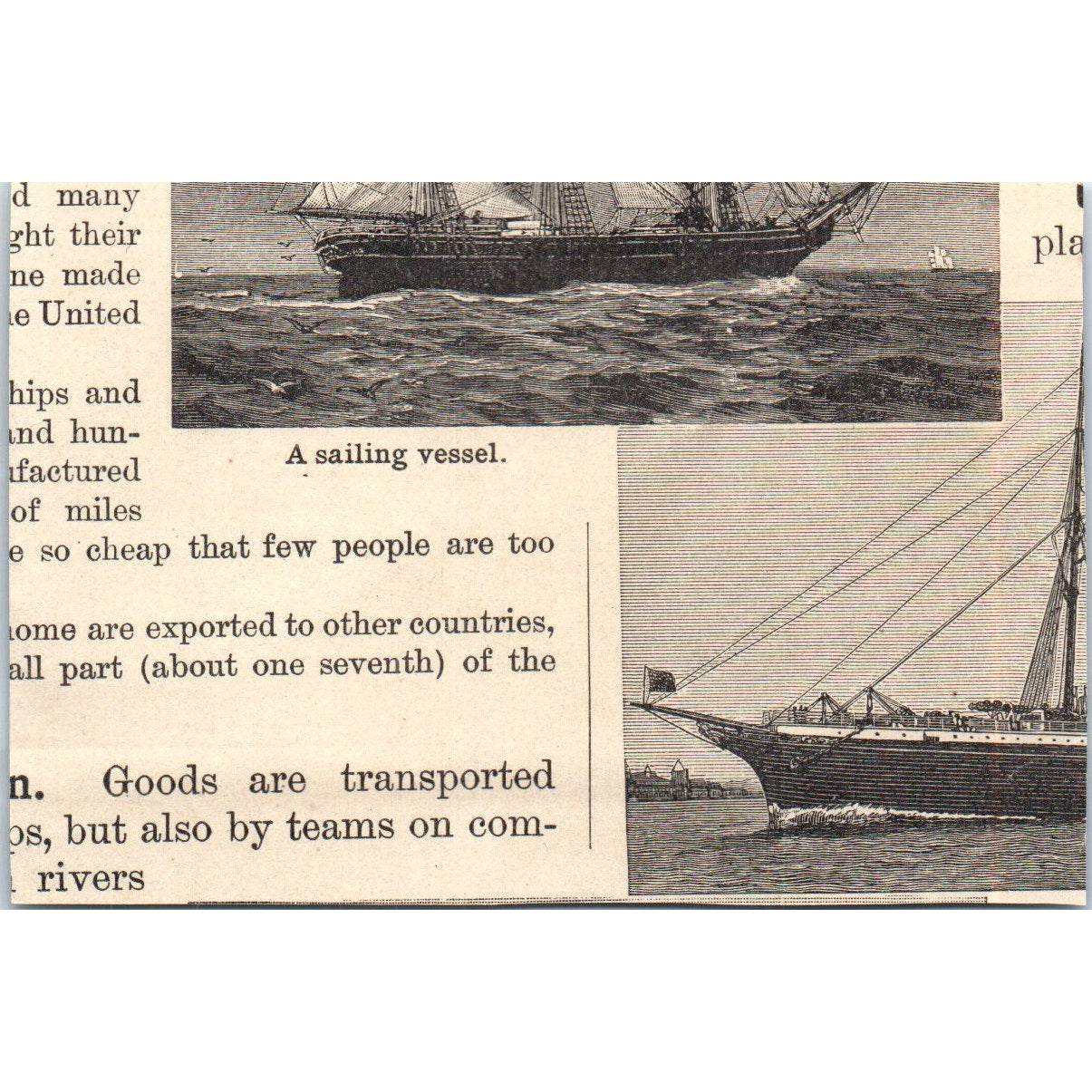 Old-Time Method of Weaving and Spinning 1901 Engraving AF2-P2