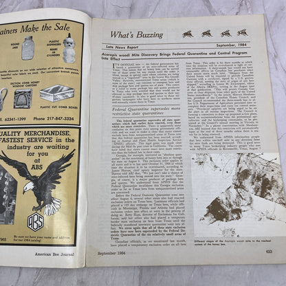 1984 Sep - American Bee Journal - Bees Beekeeping Honey M32