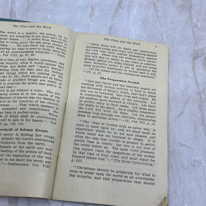 1920 Tract The Time and Work E.G. White Home Missionary Department TG9-E1